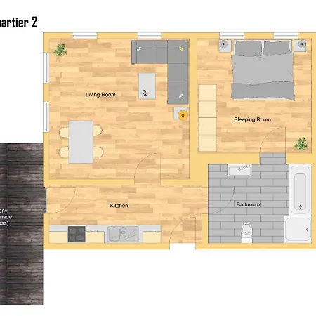 公寓 Mein Quartier 奥巴拉马高