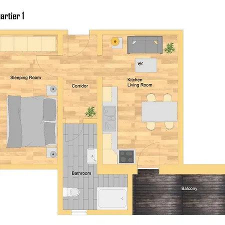 דירה Mein Quartier אוברמרגואה